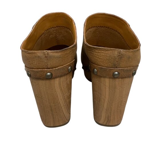 Kork-Ease Womens Demi Leather Platform Slip On Clogs mules Size 6 Boho Retro‎ - Picture 4 of 10